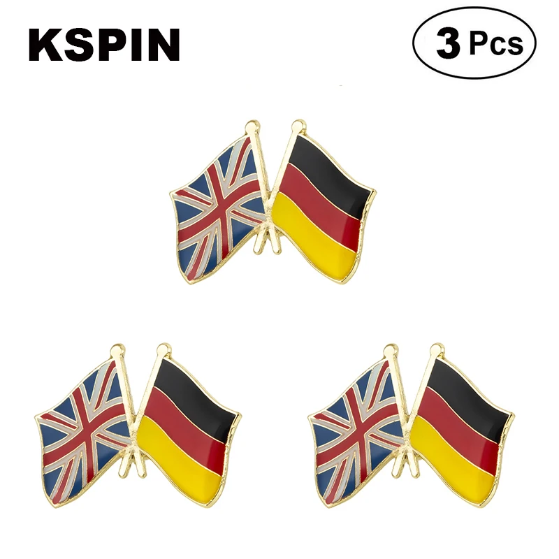 

UK and Germany Friendship Flag Lapel Pin Friendship Flag Badge Flag pin