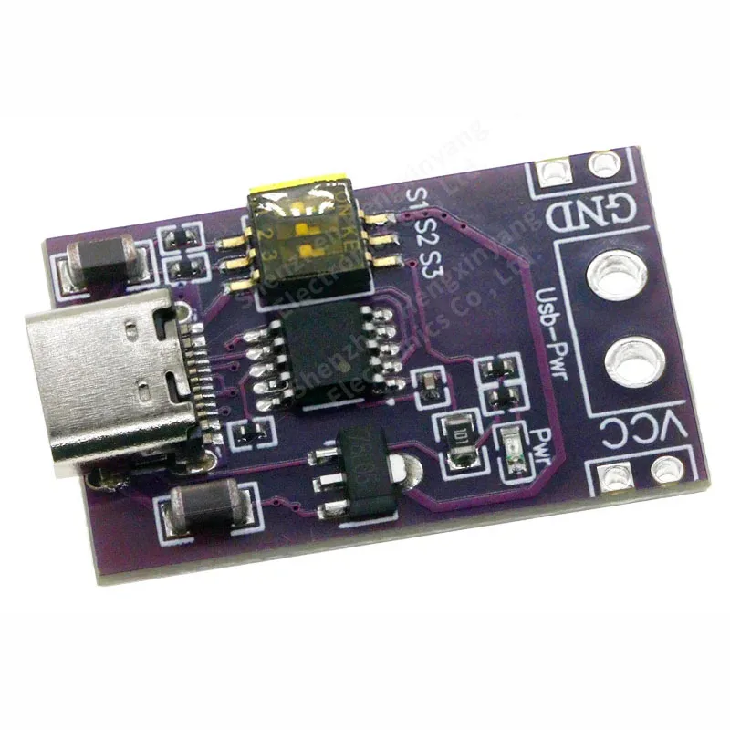 Type-C QC AFC PD2.0 PD3.0 для DC Spoof Scam Быстрая зарядка Триггер Детектор опроса USB-PD Блок