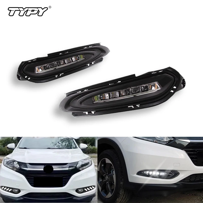 TYPY 2 шт. противотуманные фары переднего бампера светодиодные DRL дневные ходовые