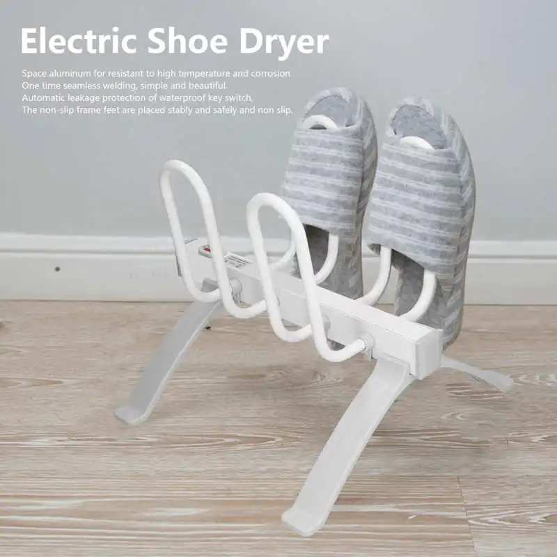 Electric Shoe Dryer Non Perforated Floor Standing Quick Fast Shoe Boot Drying Machine for 2 Pairs Shoe Drying Rack EU 220-240V