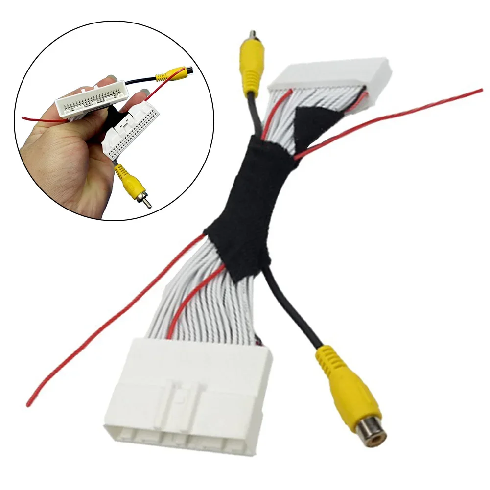 

40-контактная автомобильная камера заднего вида, конвертер кабеля-адаптера для RCA-адаптера, жгут проводов для Nissan Sylphy