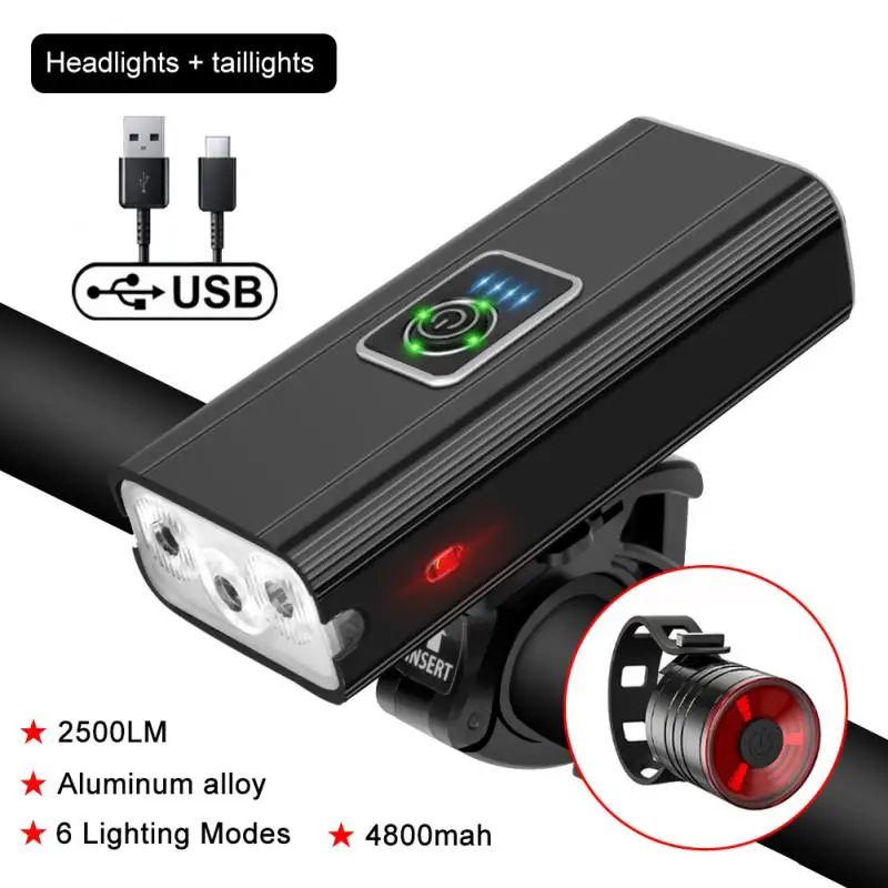 

Фонарь велосипедный водонепроницаемый с Usb-зарядкой, 6 режимов