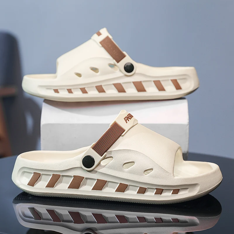 Мужские летние босоножки повседневные дизайнерские шлепанцы для мальчиков