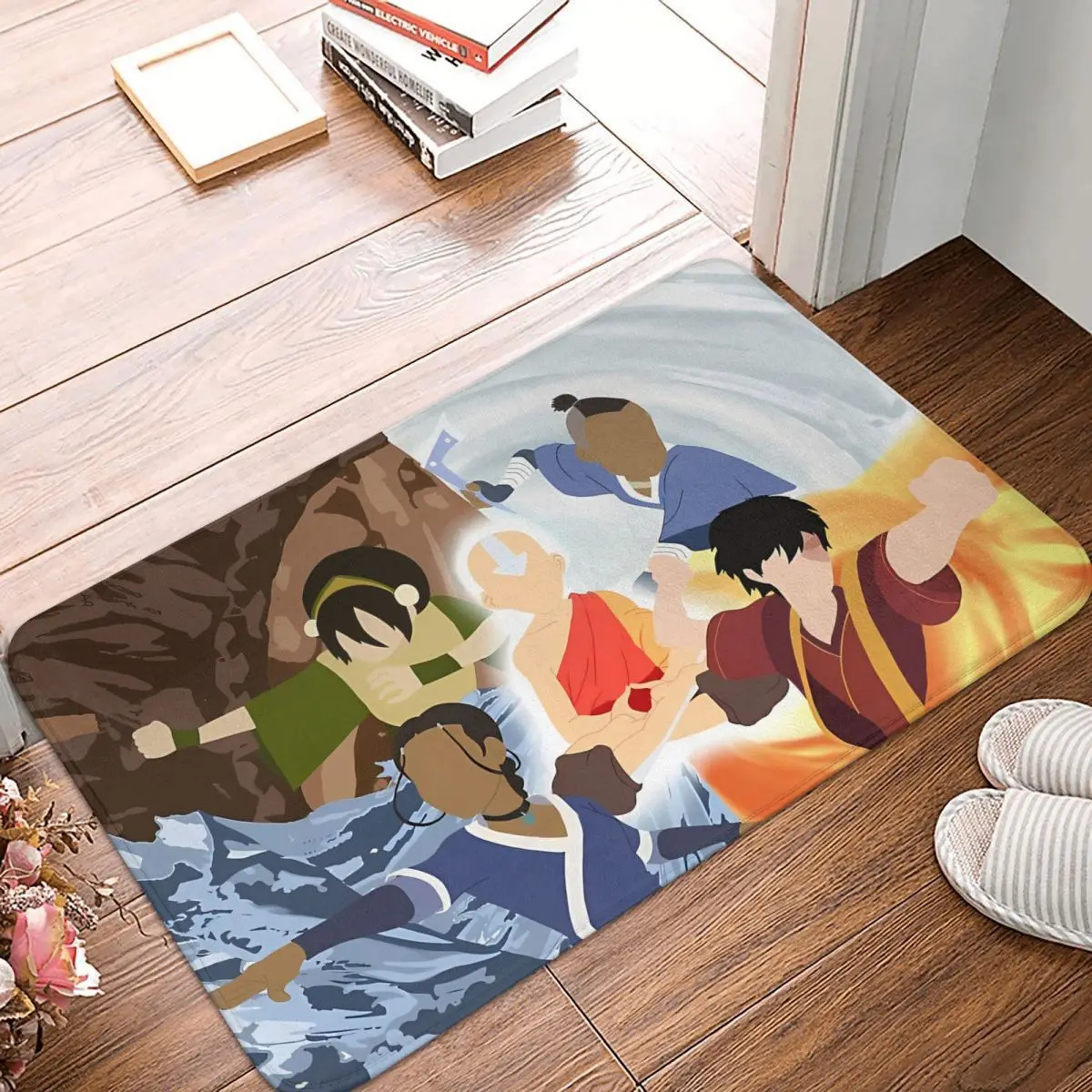 

Bathroom Non-Slip Carpet Team Avatar Bending Living Room Mat Welcome Doormat Home Decoration Rug