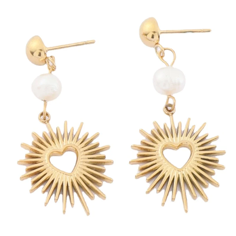 Винтажные серьги с жемчугом в стиле барокко серьги-капли форме сердца для женщин