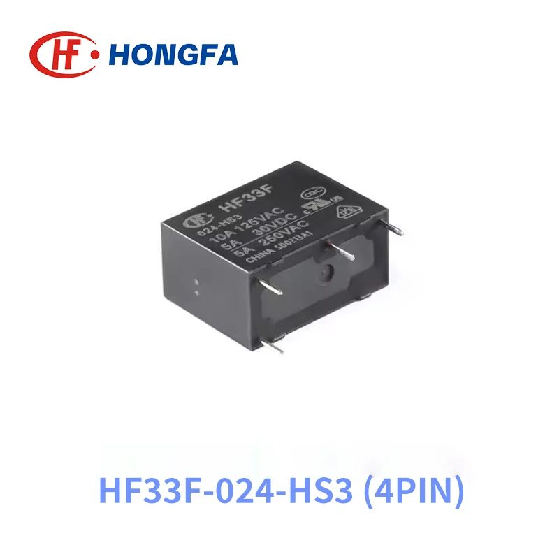 5 шт. новое реле HF33F JZC-33F-005 012 024-HS3 ZS3 HF33F-012-ZS3 4PIN 5PIN 5A 5V 12V 24V силовые реле