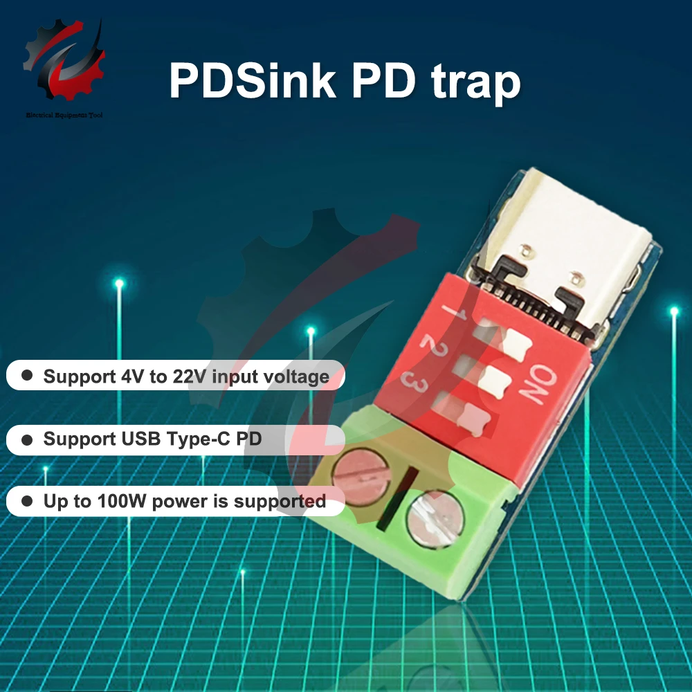 USB Type-C PD приманка модуль PD2.0/3 0 BC плата Быстрая зарядка до 20 в высокоскоростное