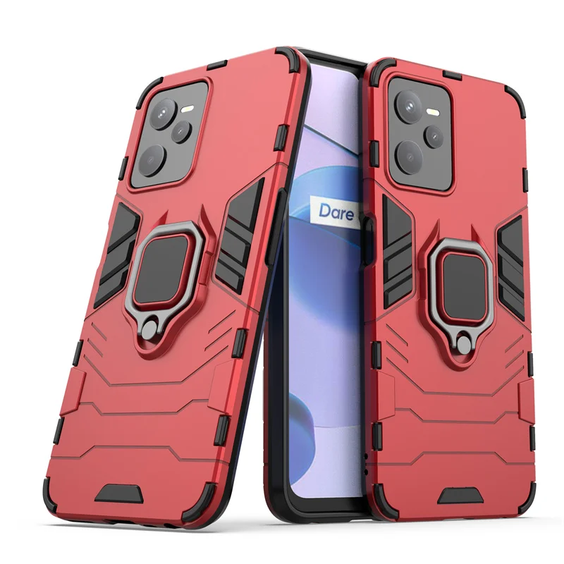 For Cover OPPO Realme C35 Case For Realme C35 Capas New Phone Back Bumper Shockproof Holder Magnetic For Fundas Realme C35 Cover