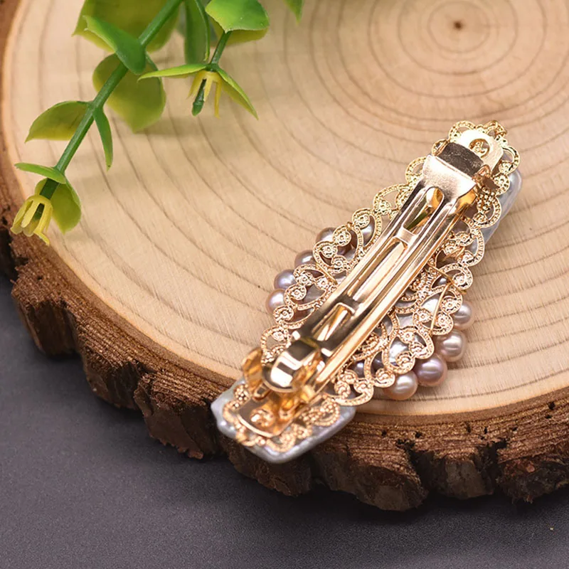 Пресноводный жемчуг барочный ювелирные изделия заколка для волос невесты