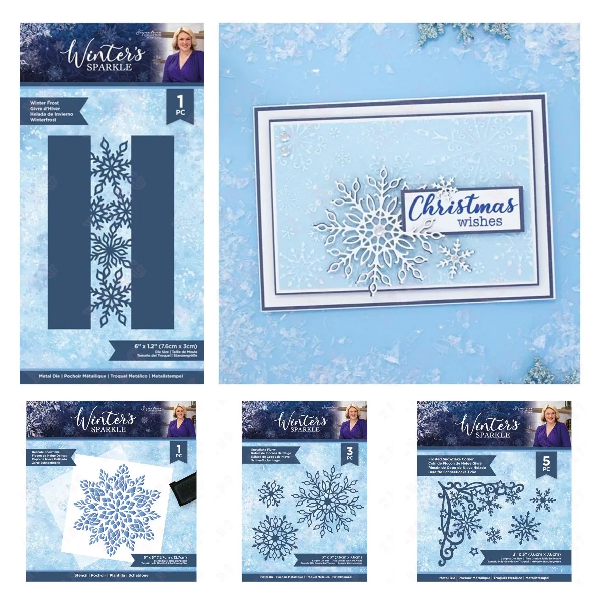 

New Metal Cutting Dies Scrapbook Decoration Embossing Mold Diy Handmade Delicate Snowflake Flurry Winter Frosted Corner Stencils