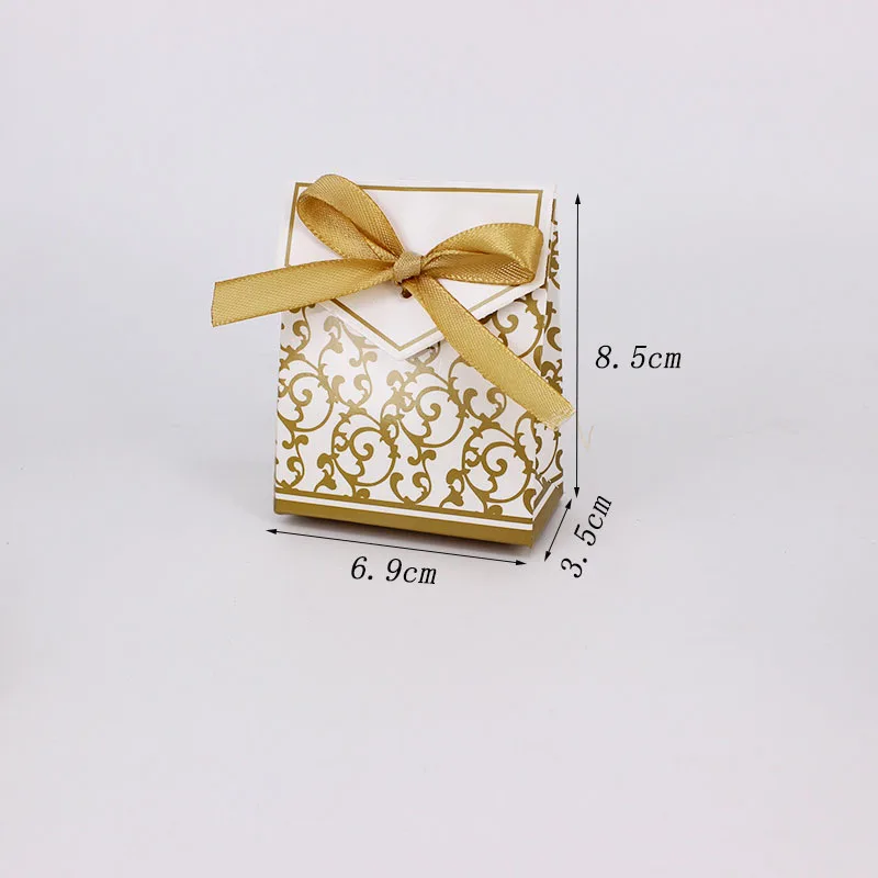 20/50/100 шт. золотая коробка для конфет свадьбы небольшая Подарочная упаковка дня