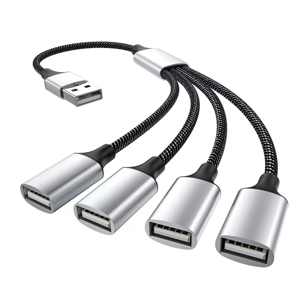 

USB-концентратор на USB 2,0 с тройным USB портом, адаптер OTG, кабель Hab, зарядный преобразователь данных, USB-разветвитель, USB a на 4 USB