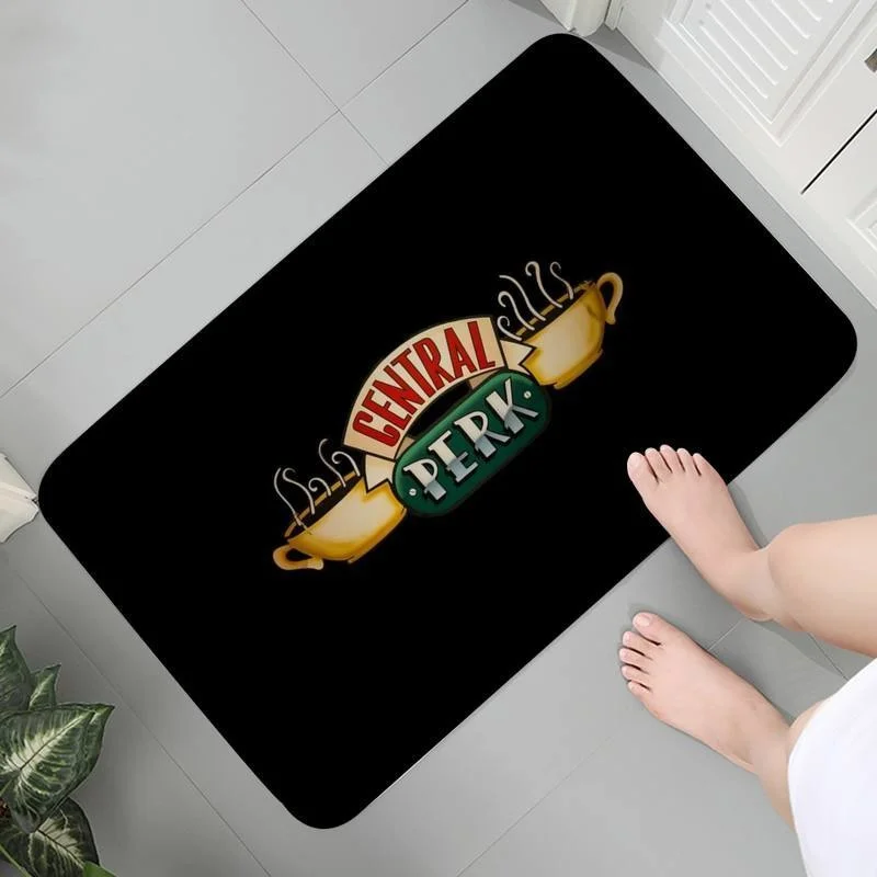 

Washable Bedroom Carpet Flannel Mat Rug For Home Bathroom And Comfort Central Perk Friends Room Carpets Prayer Rug Mat bedside