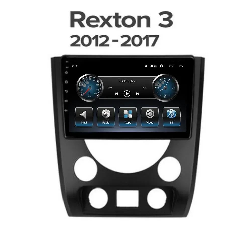 Автомобильный радиоприемник на Android 13 Для SsangYong Rexton Y290 III 3 2012 -2017 мультимедийный