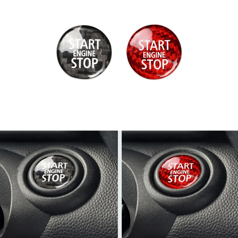 

Car Engine Start Button Switch Cover One-Button Start-Stop Button Decorative Cover Suitable For BMW- Mini R55 R58 R60