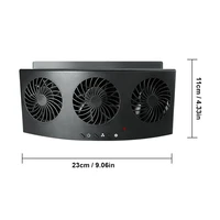usb auto window fan air vent cooling fan ventilation cooler radiator 3 head car air purifier ventilation interior accessories