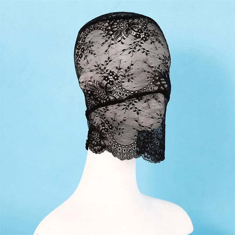 Женская сексуальная черная кружевная маска унисекс для взрослых SM глаз