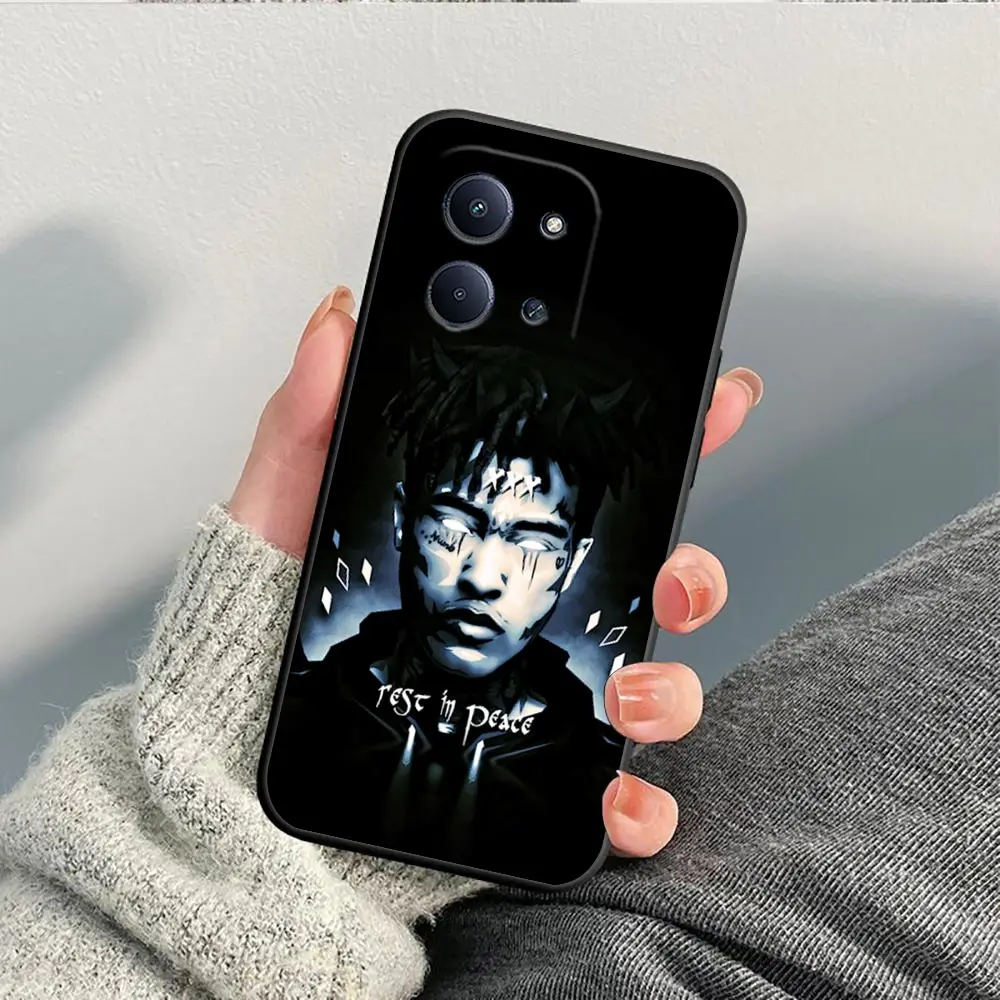 Фото Чехол для телефона Xiaomi Redmi Note 15 14 13 12 12S 11 11S 10 10S 9 Pro PLUS DIY Funda Shell Coque Cover Singer X-XXXTENTACION 17 №4