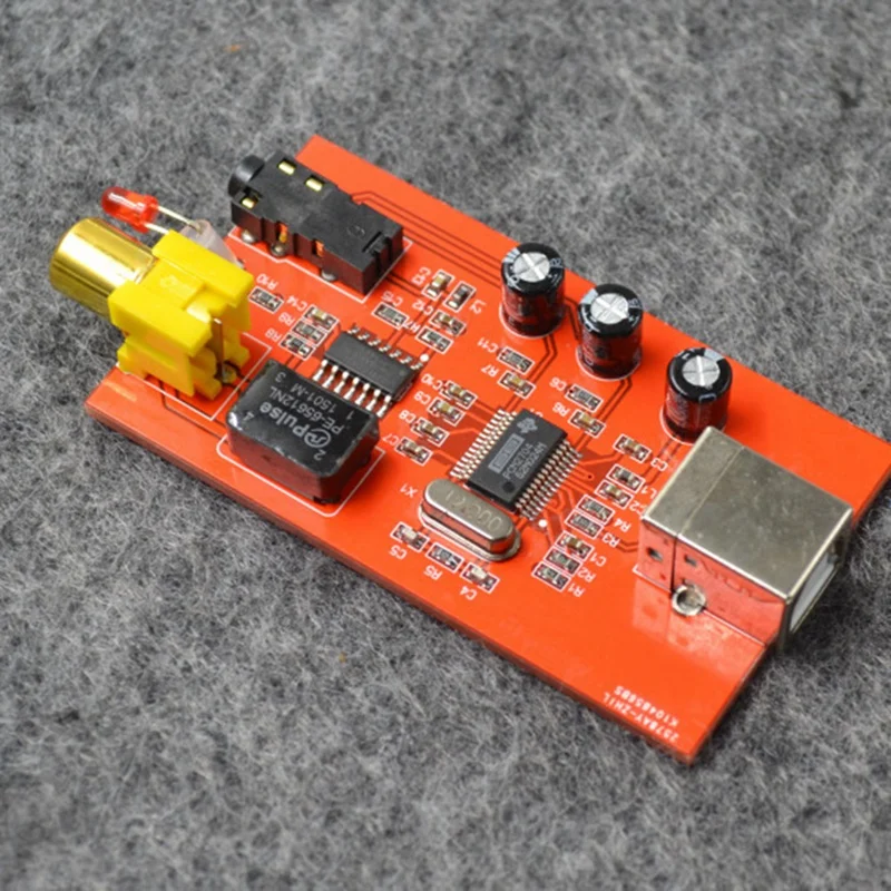 Аудио декодер HIFI PCM2704 компьютерная внешняя звуковая карта USB для RCA
