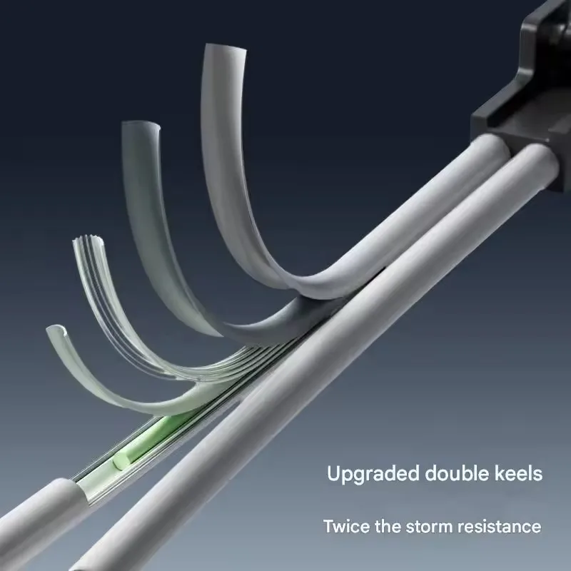 Фото Полностью автоматический увеличенный зонт для сильного дождя, мужской, большой, усиленный, утолщенный, обратного складывания, автомобильный, устойчивый к штормам. №5