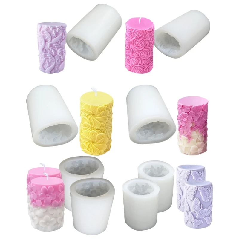 2024 Новые резные силиконовые формы для свечей из эпоксидной смолы мыла