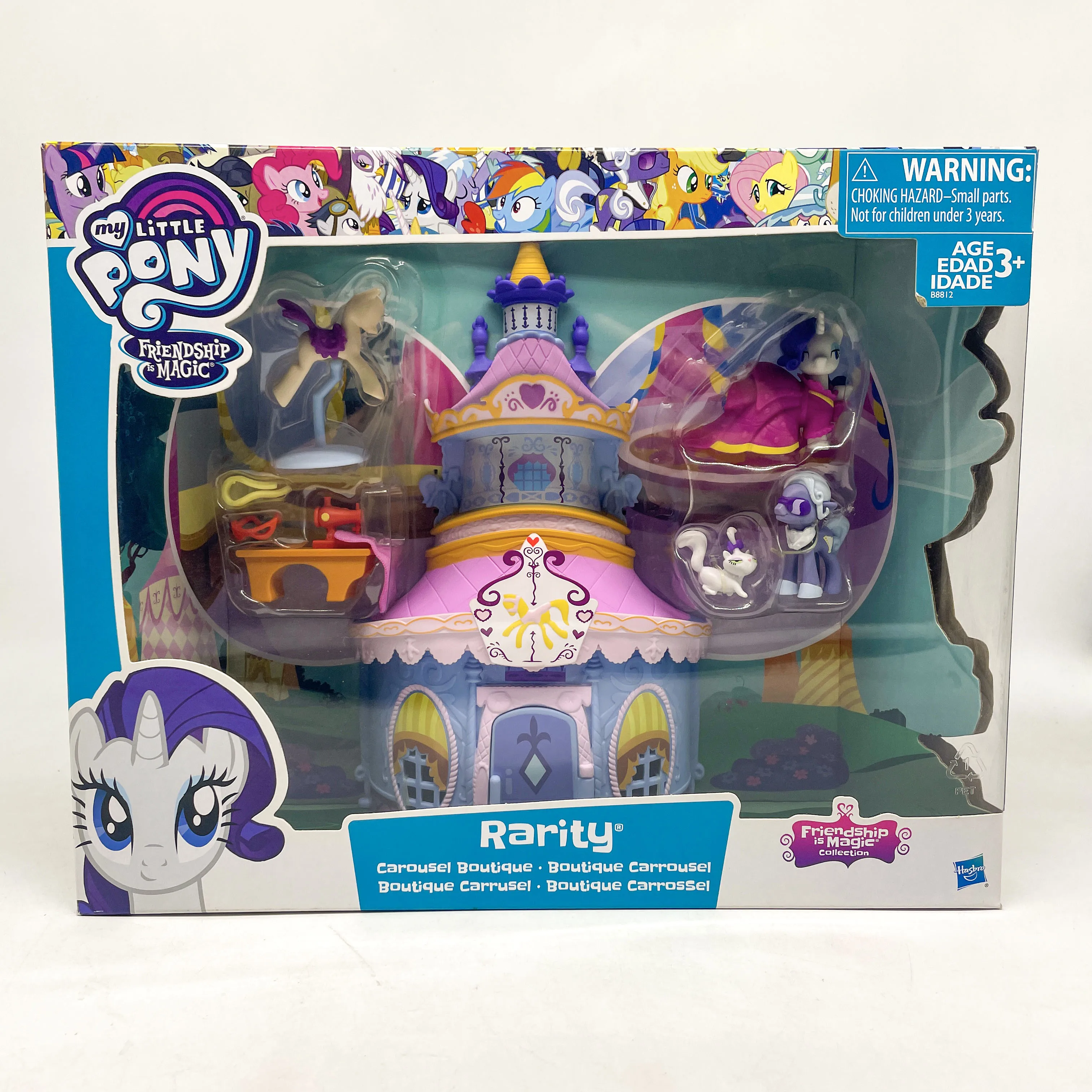 

Hasbro My Little Pony Friendship Is Magic Rarity Carousel Boutique B8812 Doll Gifts Toy Model Anime Figures Collect Ornaments