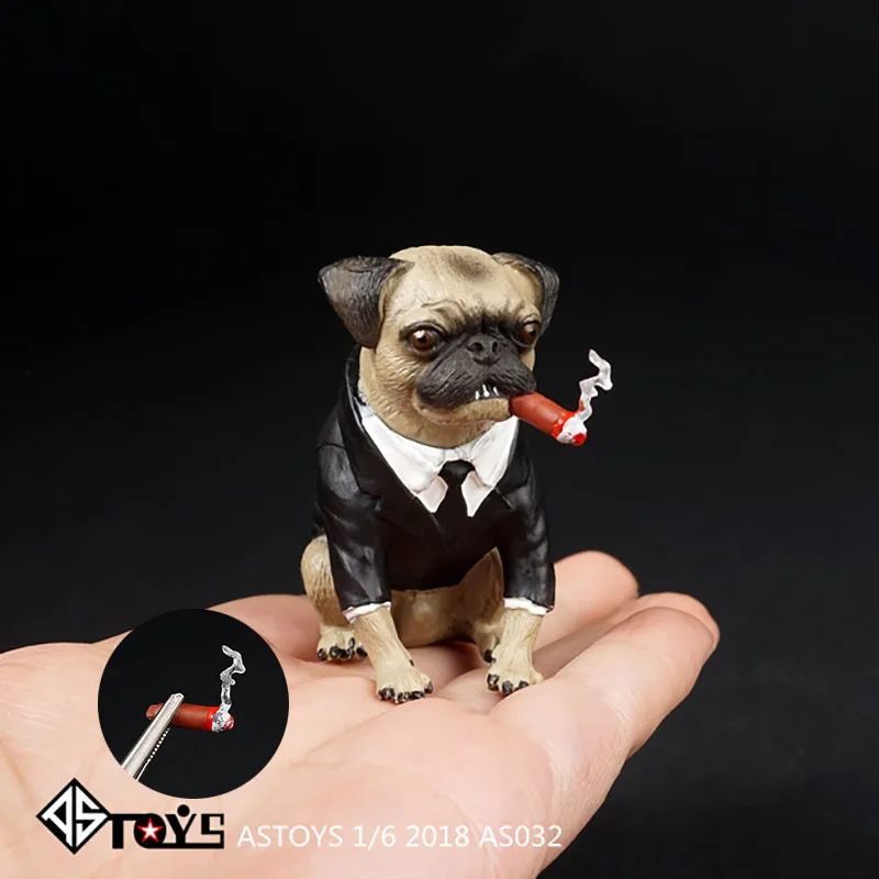 

ASTOYS AS032, 1/6, непослушная статуя питомца, мопса, сигара, собака, фигурка, модель, сцена, аксессуары, подходит для солдатиков, экшн-фигурки, куклы