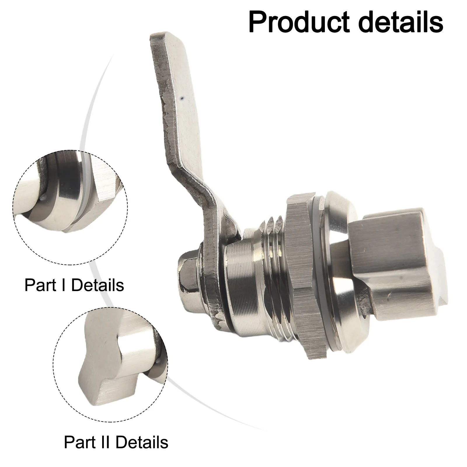 Дверной замок шкафа без ключа поворотный цилиндр ручка замка с язычком почтовый
