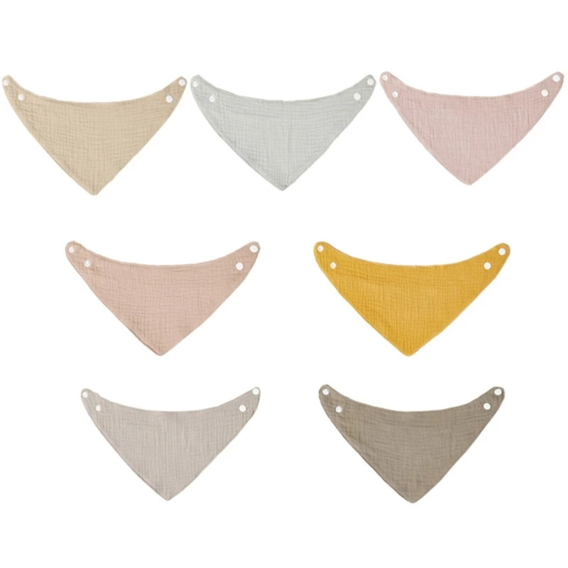 

Newborn Infant Saliva Towel Muslin Burp Cloths Burp Rags Bandana Drool Bibs