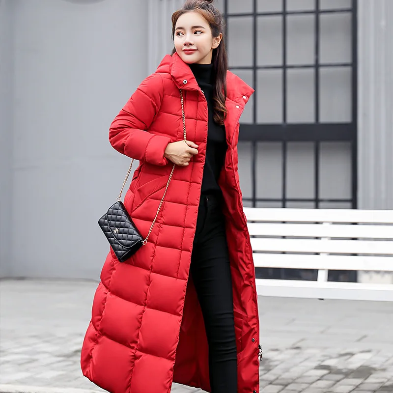 Parkas Women Winter Extended Large Fur Collar Cotton Clothes Thickened down Cotton Coat Women Winter Coat Women
