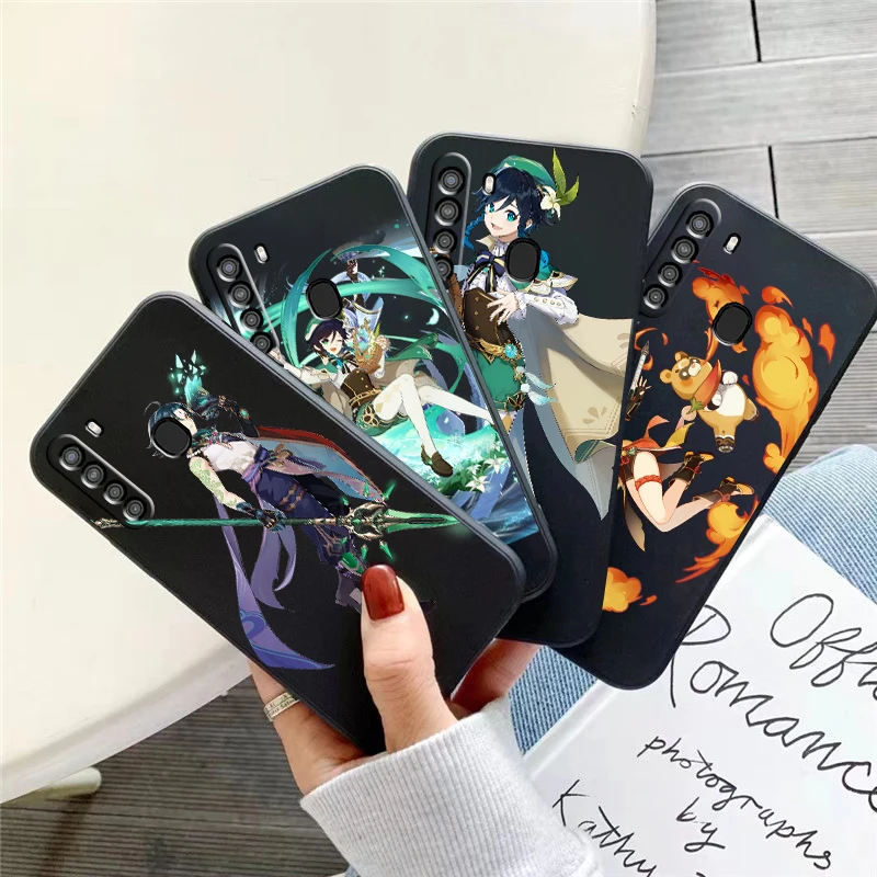 

Genshin Impact Project Game Phone Case For Samsung Galaxy S20 S20FE S20 Ulitra S21 S21FE S21 Plus S21 Ultra Funda Black Soft