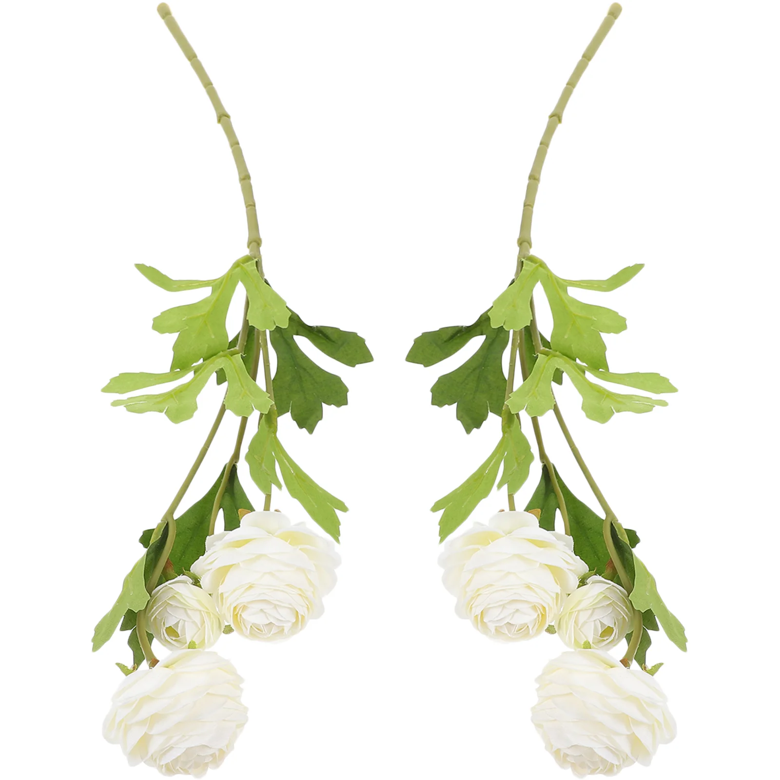 

2 Pcs Flowers Artificial Wedding Decor Dining Table Centerpiece Home Faux Floral Dynamic Decoration Simulation
