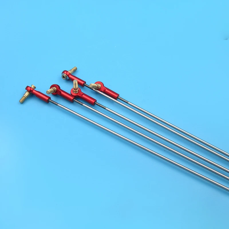 

1 pc RC Model Boat Servo Rod kit Push Rod Kit Include 300mm M2 Metal Rod End +M3 Thread + M2 Pull Rod