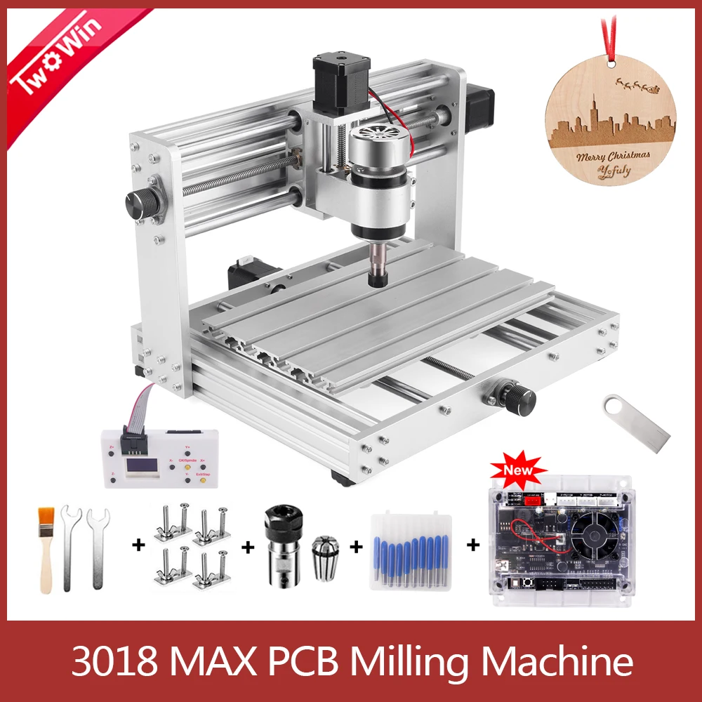 CNC 3018 MAX Laser Engraver GRBL Control with 200W Spindle 3-Axis PCB Cutting Milling Machine Metal Engraving Machine CNC Router