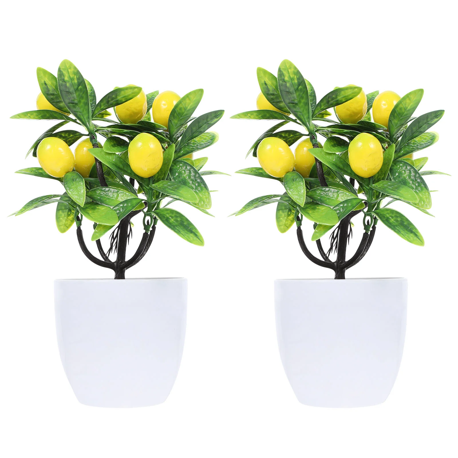 

Lemon Tree Potted Fake Artificialfauxbonsai Mini Decor Topiary Kitchen Fruitarrangement Wedding Decorations Decors Centerpiece