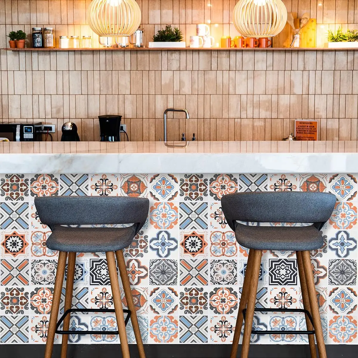 Цементно-серые наклейки самоклеящиеся водонепроницаемые ретро-старые на стену с