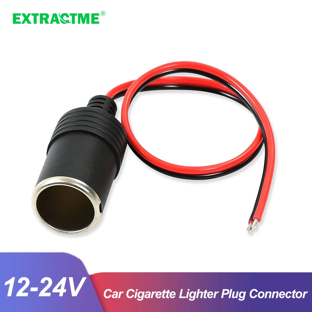 

Extractme Car Lighter Socket 12V Boat Car Cigarette Lighter Plug Connector Adapter Receptacle Cigar Power Plug Auto Accessories