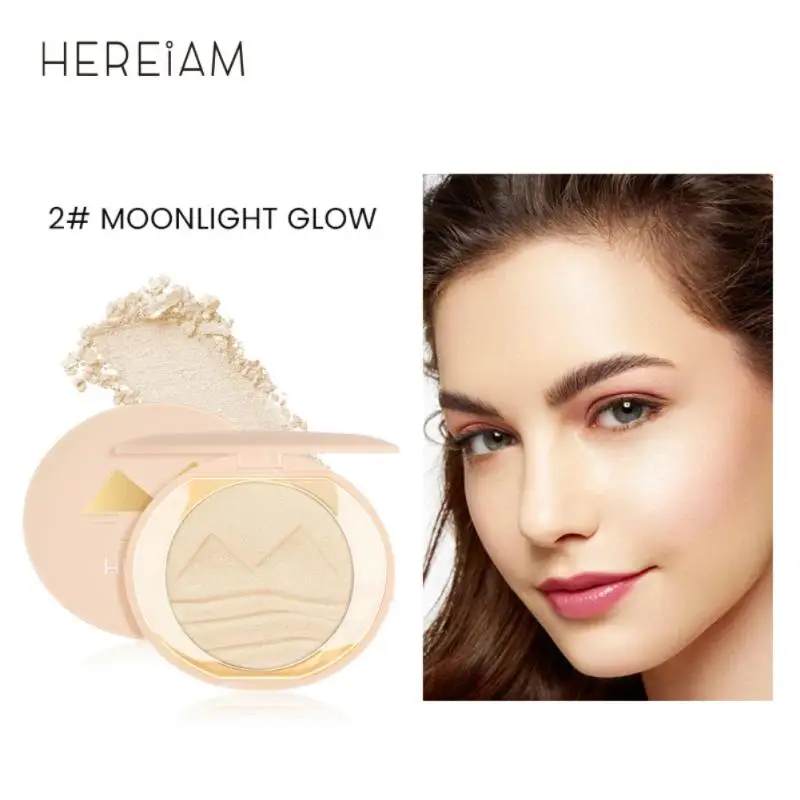 

3 Color Highlighter Facial Bronzers Palette Makeup Face Glow Contour Shimmer Powder Illuminator Highlight Cosmetics