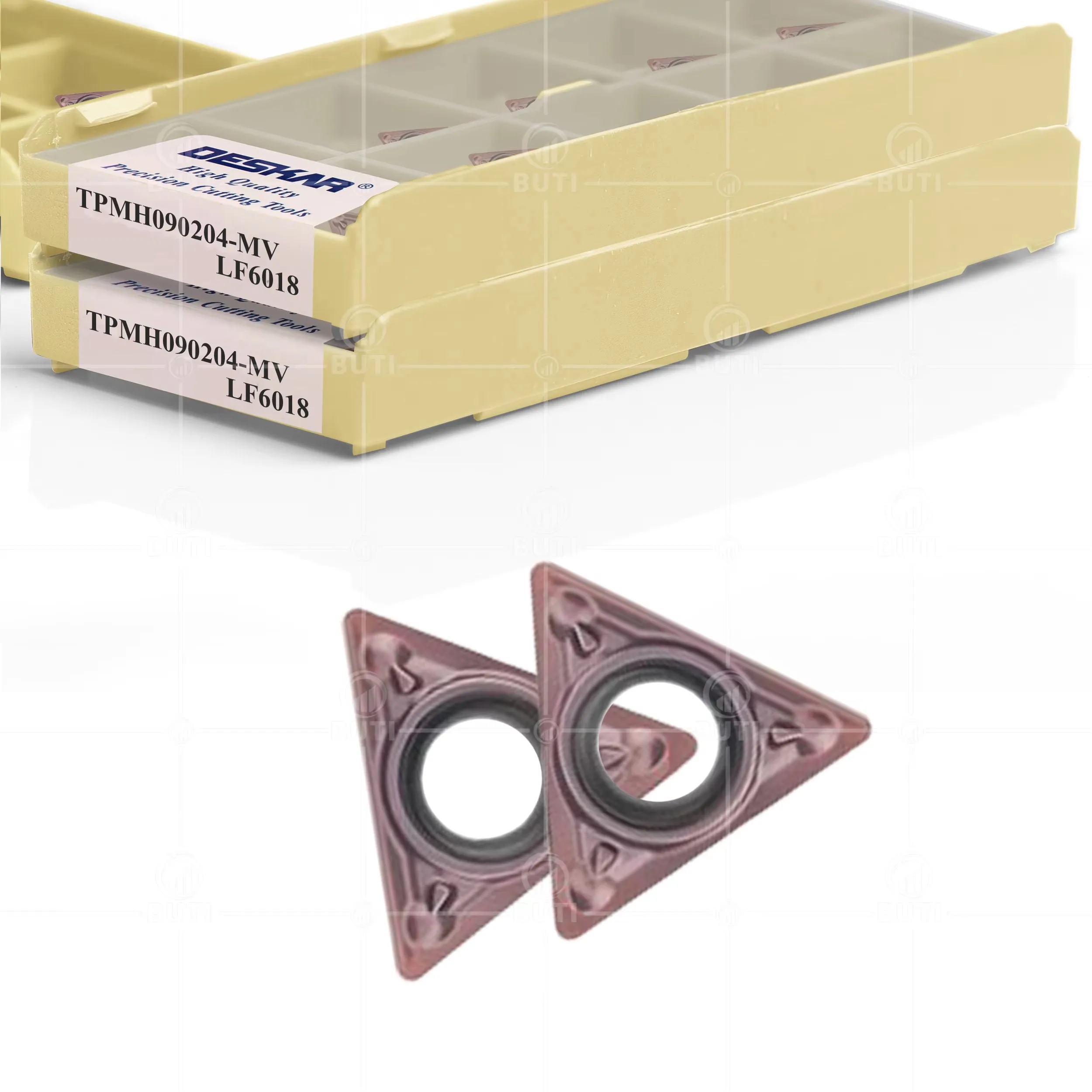 Фото DESKAR 100% оригинал TPMH090204-MV LF6018 Износостойкий и прочный токарный станок с ЧПУ с внутренним отверстием Карбидная вставка Обработка стальных деталей №3