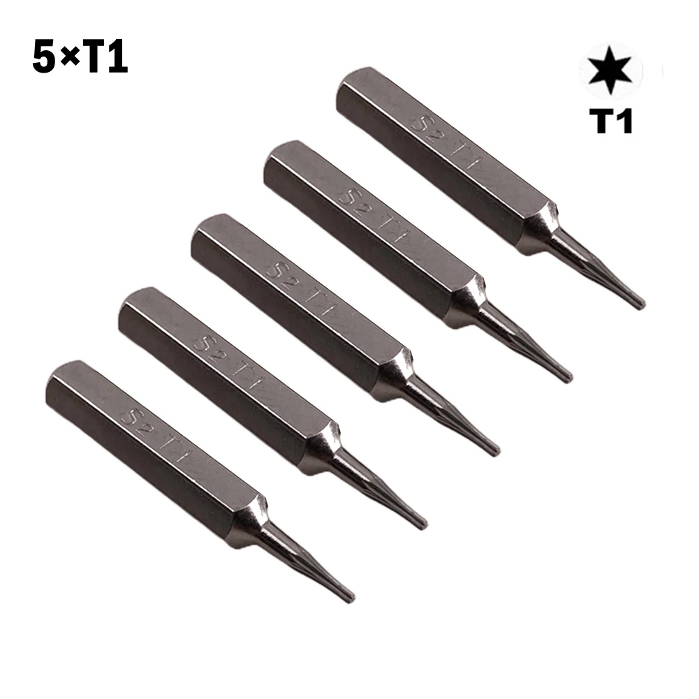 

5 шт. сверла для отвертки 4 мм шестигранный хвостовик T1-T10 стальные магнитные сверла длиной 28 мм для ремонтных приборов впитывающие винты инс...