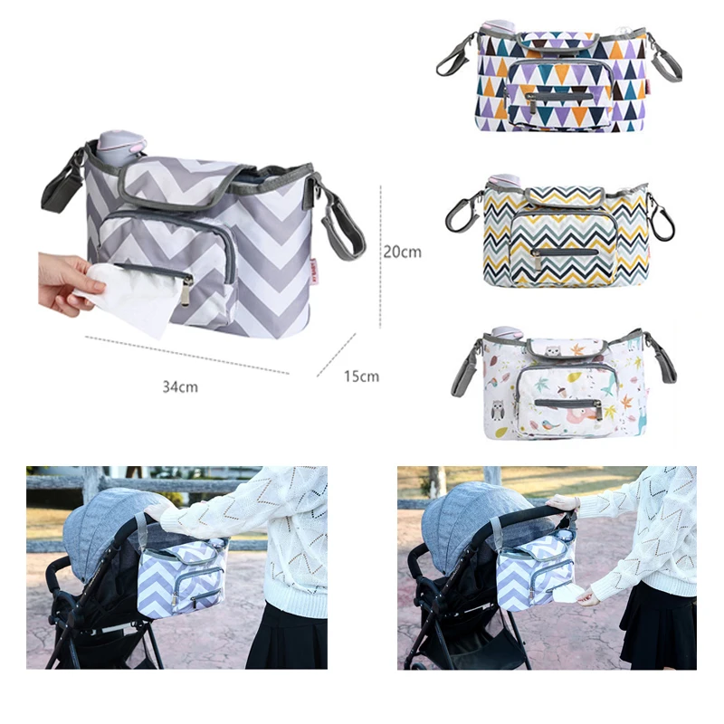 Baby Stroller Bag Cup Holder Bottle Diapers Bag Maternity Nappy Toys  Organizer Babyzen Yoyo Pram Trolley Baby Yoya Accessories