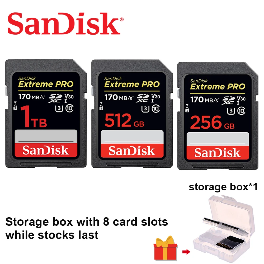 SanDisk Extreme PRO карта памяти класс 10 512 ГБ 128 256 32 sd |