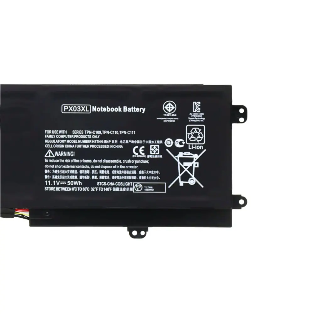11 1 В 50WH PX03XL Аккумулятор для ноутбука HP Envy 14-K001Tx K031Tx K047Tx K128Tx M6-K010dx k022dx HSTNN-IB4P/LB4P