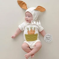 2022 summer baby jumpsuit all match cute carrot print baby casual romper to go out romper