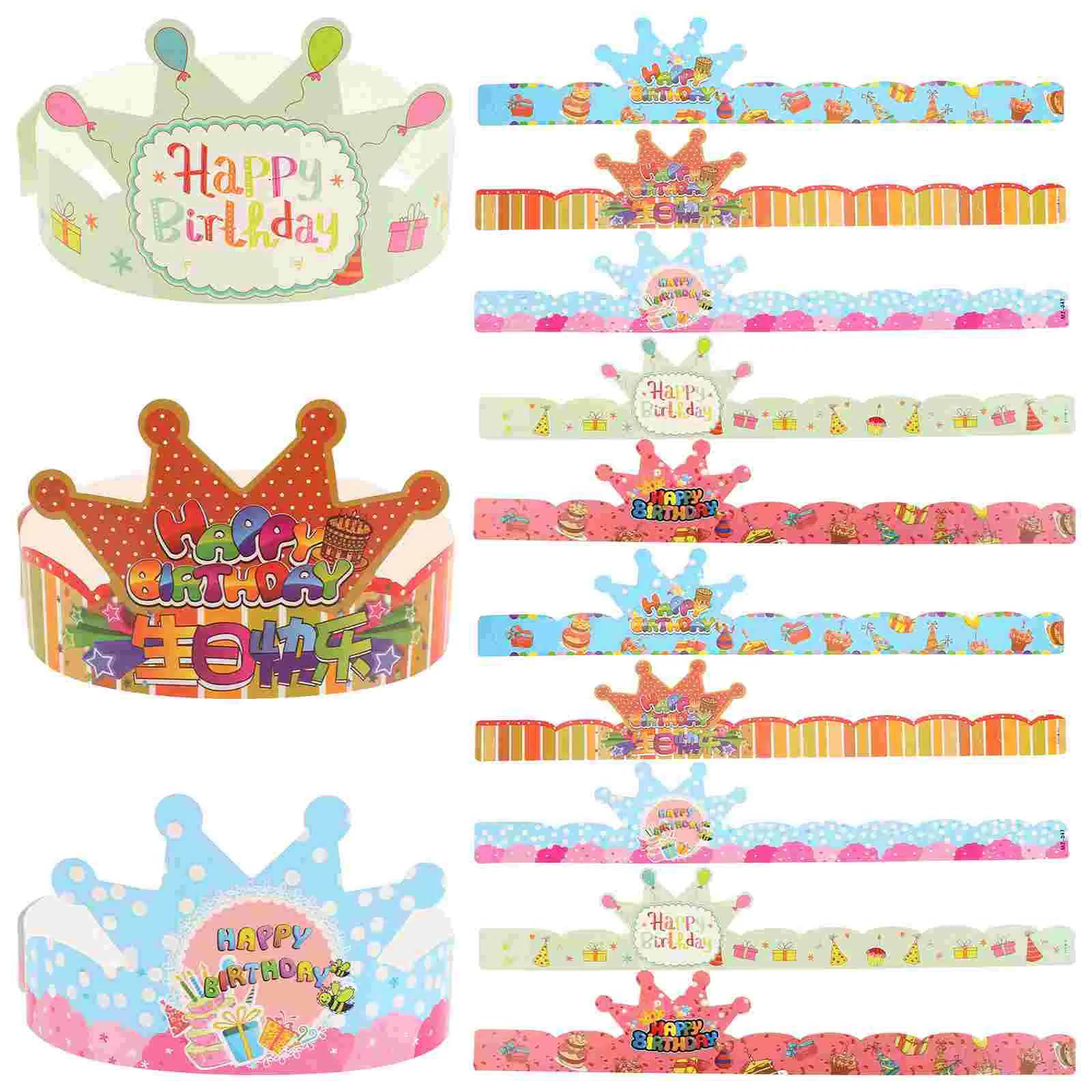 50 шт. бумажная корона детский головной убор на день рождения короны для мальчиков