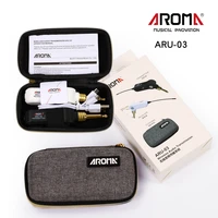 aroma aru 03 uhf wireless transmission system transmitter and receiver rechargeable battery for wireless guitar bass system