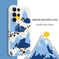 iceberg painting phone case for samsung galaxy s22 s21 s20 ultra plus fe s10 s9 s10e note 20 ultra 10 9 plus cover