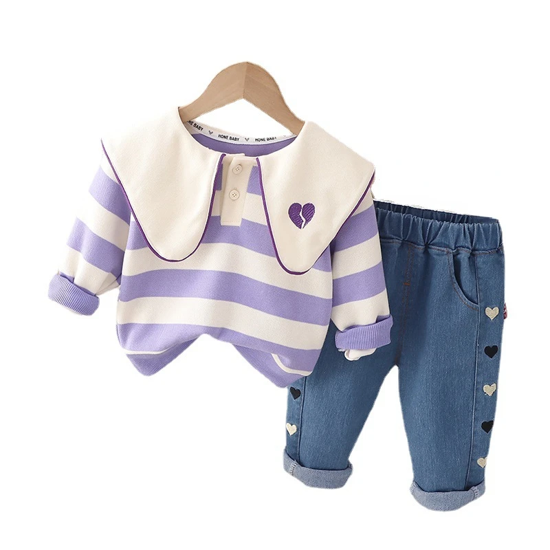 

New Spring Autumn Baby Clothes Suit Children Girls Fashion T-Shirt Pants 2Pcs/Sets Toddler Casual Costume Infant Kids Tracksuits
