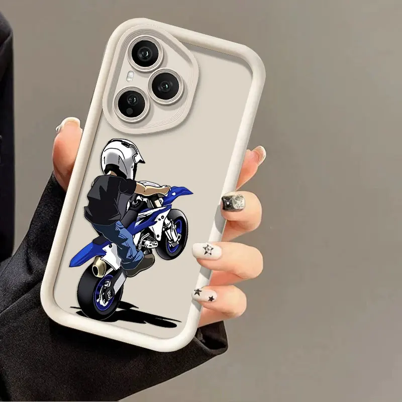 Фото Силиконовый чехол из ТПУ для Honor 400 Pro 400 Lite Smart 5G, защитный, ударопрочный, с принтом Motocyber. №3