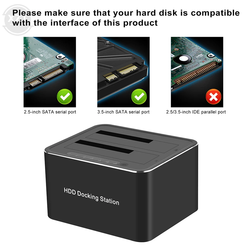Док-станция для жестких дисков компьютера 2 5/3 5 дюйма USB3.0 |